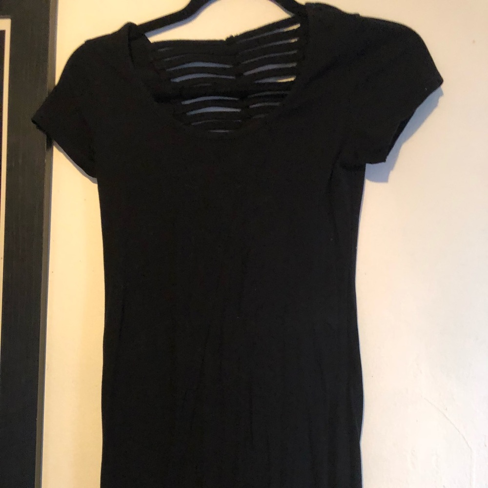 Black short dress